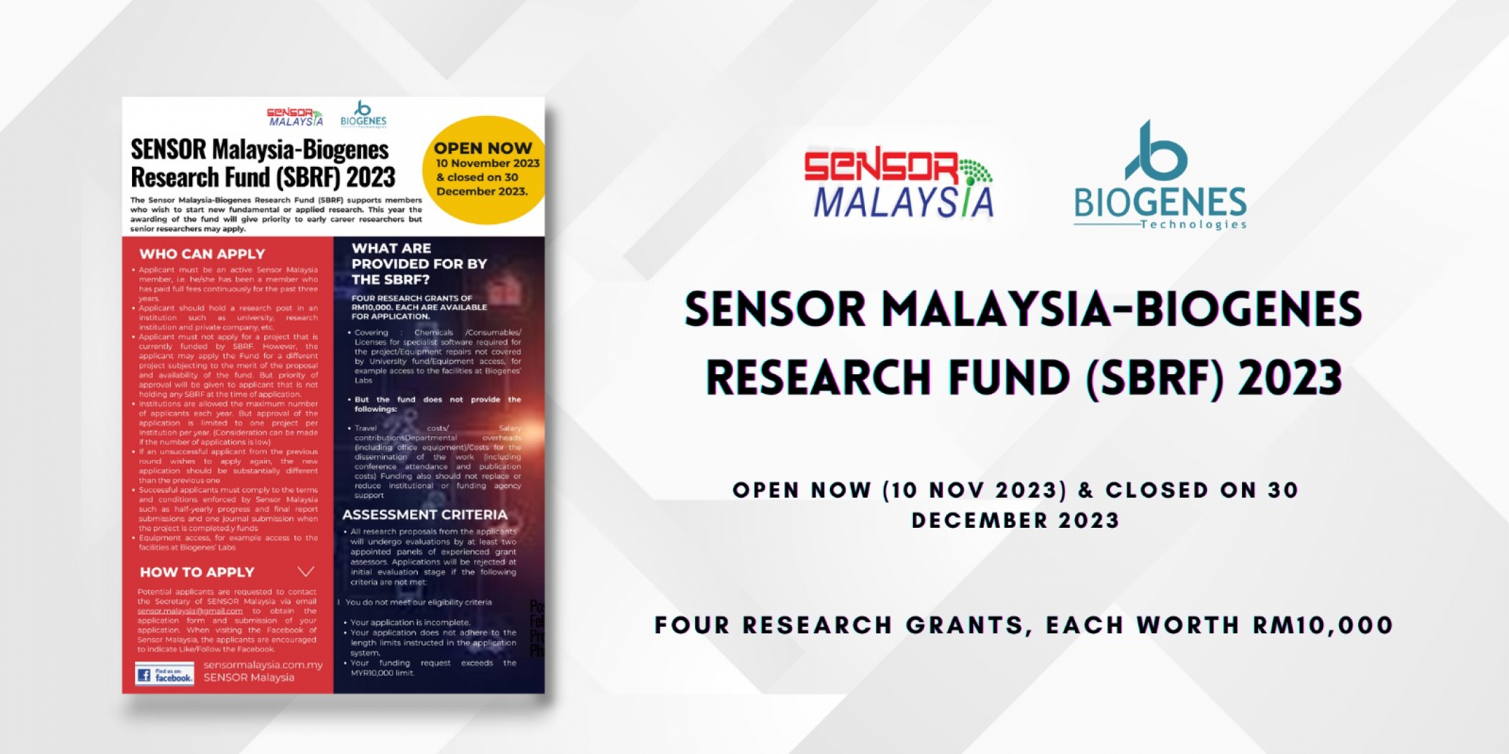 sensor-malaysia-biogenes-research-fund